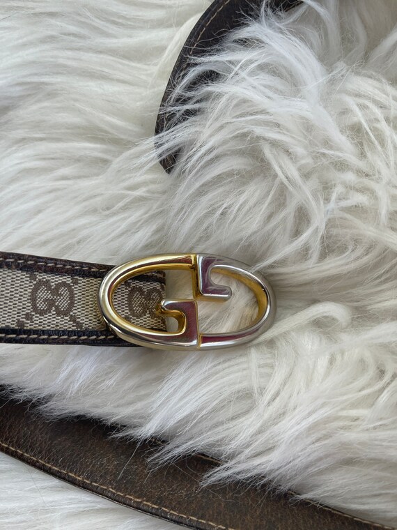Vintage GUCCI GG Logo Monogram Brown 