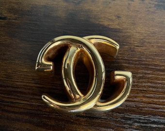 Vintage Gucci GG Logo Gold Plated Brass Paperweight – 1970s