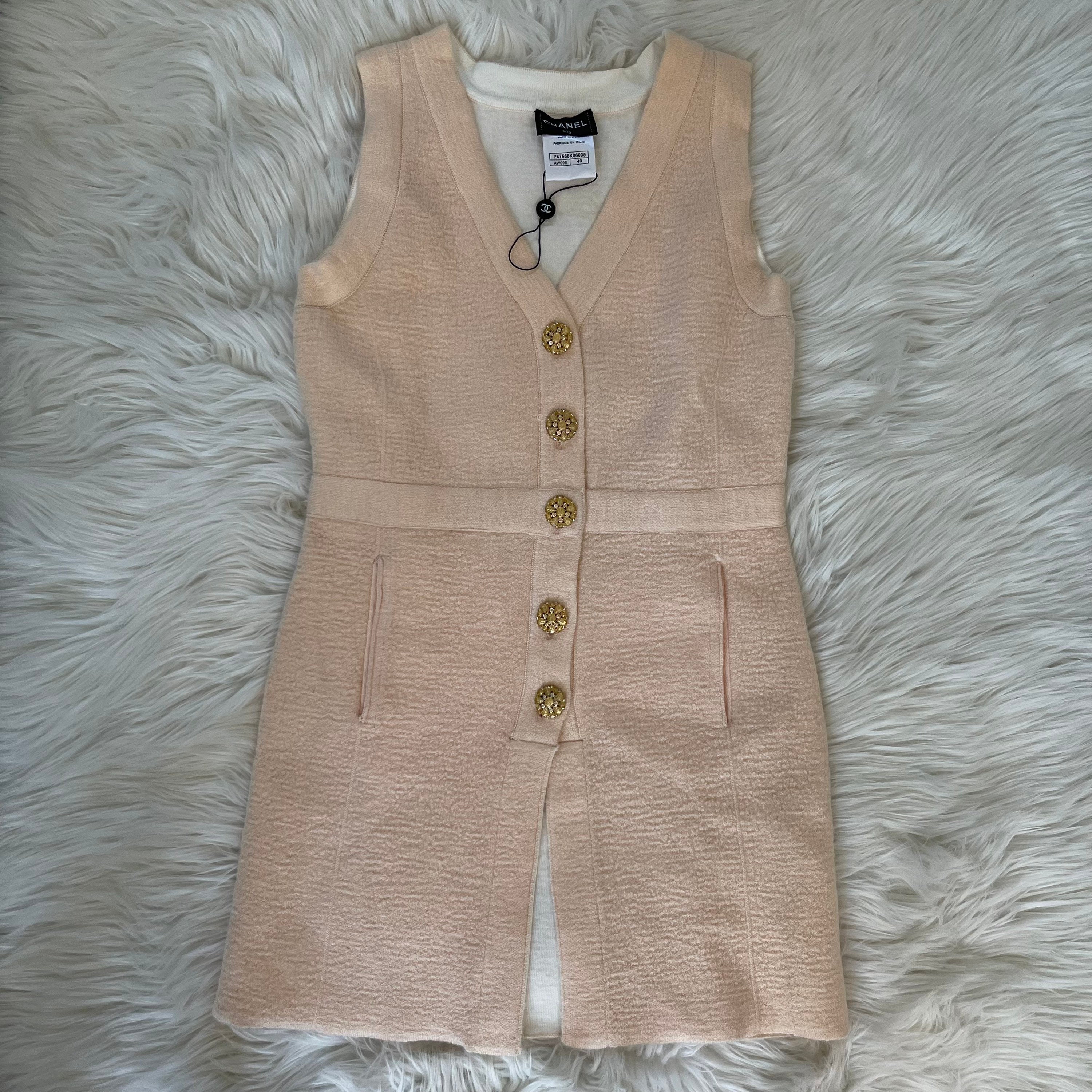 Cream Chanel Jacket 