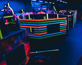 Fluorescent, neon, UV - black light -  paint for interior, wall painting, premium quality