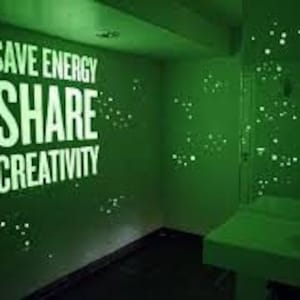 Glow in the dark interior wall paint
