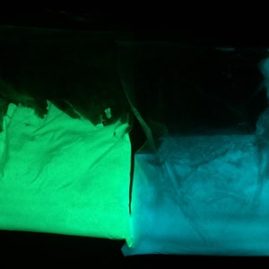Glow in the dark pigments 50-70 microns, higher weight