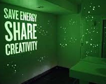 Glow in the dark interior wall paint