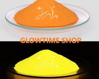 Glow in the dark powder pigment - ORANGE