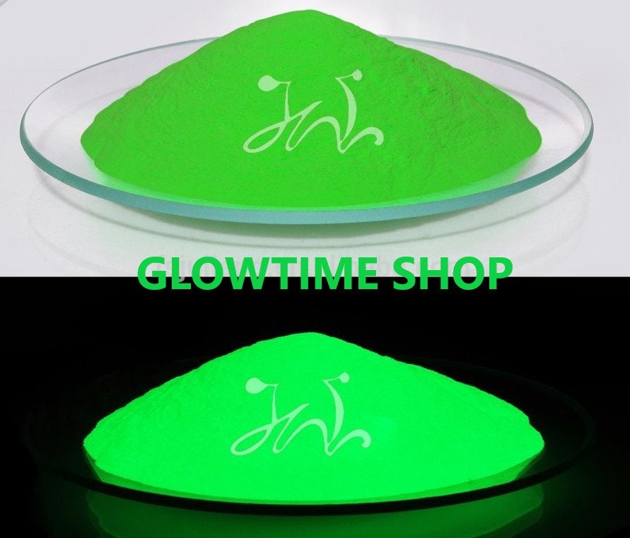 Poudre Phosphorescente Jaune – Pigment Glow In The Dark Non Toxique 100g, Idéal Résine Époxy, Peinture, Nail Art – Brillance Ultra Longue !
