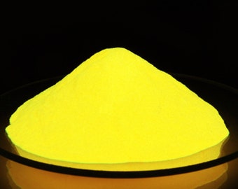 Glow in the dark YELLOW pigment powder - mix with any base