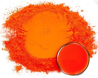 Pigmento NEON fluorescente anaranjado - adecuado para cualquier base / medio
