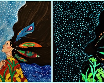 Glow in the dark ART paint