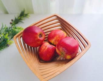 Wooden Bowl, Fretwork Basket, Fruit Bowls, Candy tray, Storage for Cookie