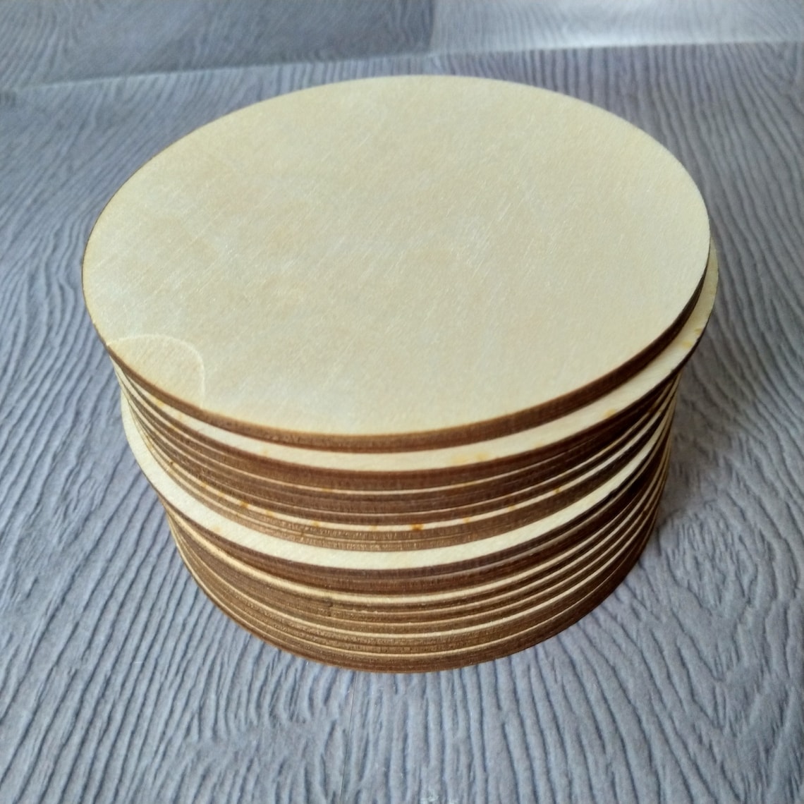 Set of 30 Unfinished Birch Plywood Rounds for Wood Burning Etsy