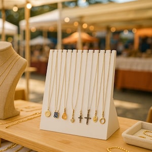 3D Printable Necklace Display Stand - Jewelry Holder STL File for Markets, Craft Fairs, Pop-Ups & Shops