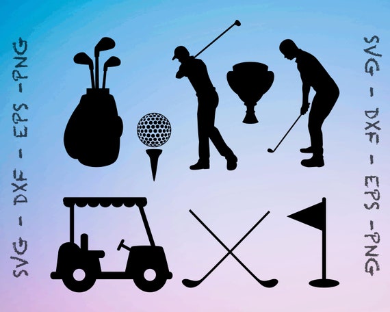 Download Golf Svg File Golf Clipart Golf Cricut Svg Golf Dxf Etsy PSD Mockup Templates