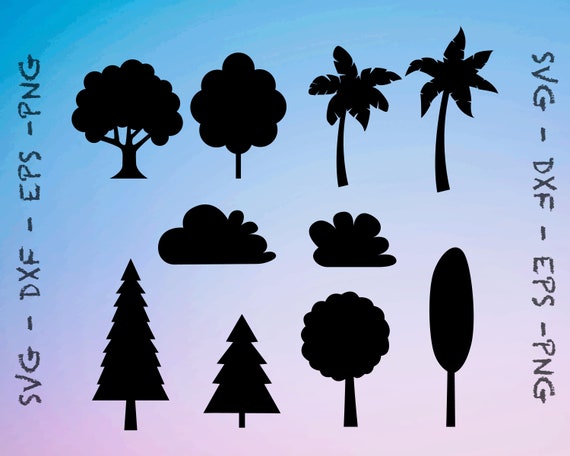 Download Tree Svg File Tree Clipart Tree Silhouette Tree Cricut Etsy