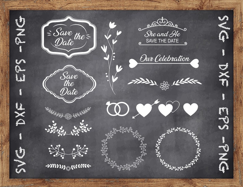 Free Free 221 Wedding Date Svg SVG PNG EPS DXF File