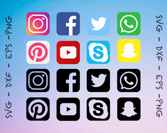 Download Social Media Svg File Social Media Cricut Svg Social Media Etsy