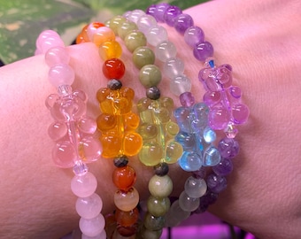 Gummibärchen Kristall Manifestation Armbänder