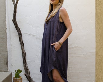 Button Front Tunic Maternity Dress