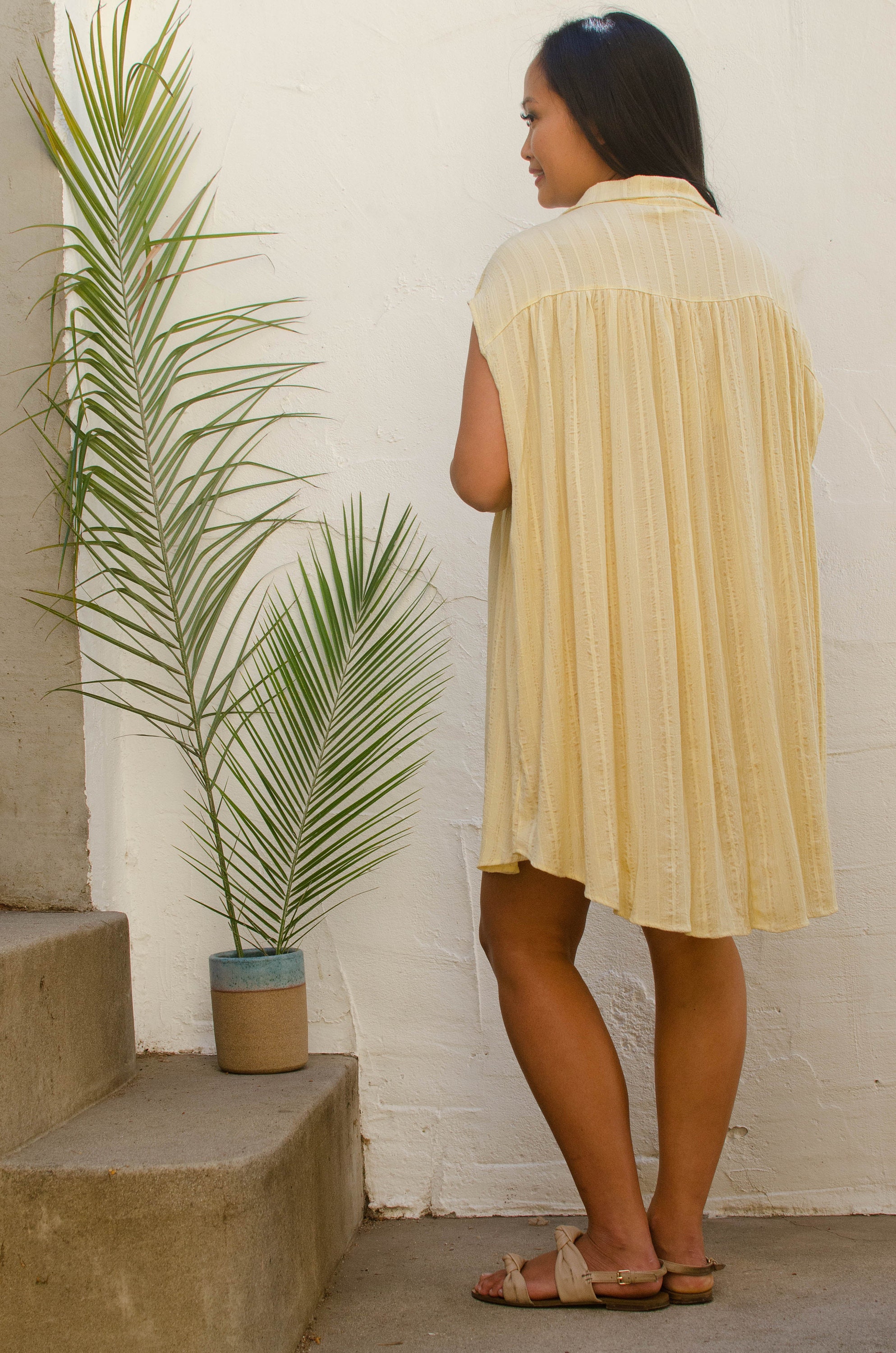 Cotton Gauze Oversized Shirt Dress Free Shawl Gift With Etsy