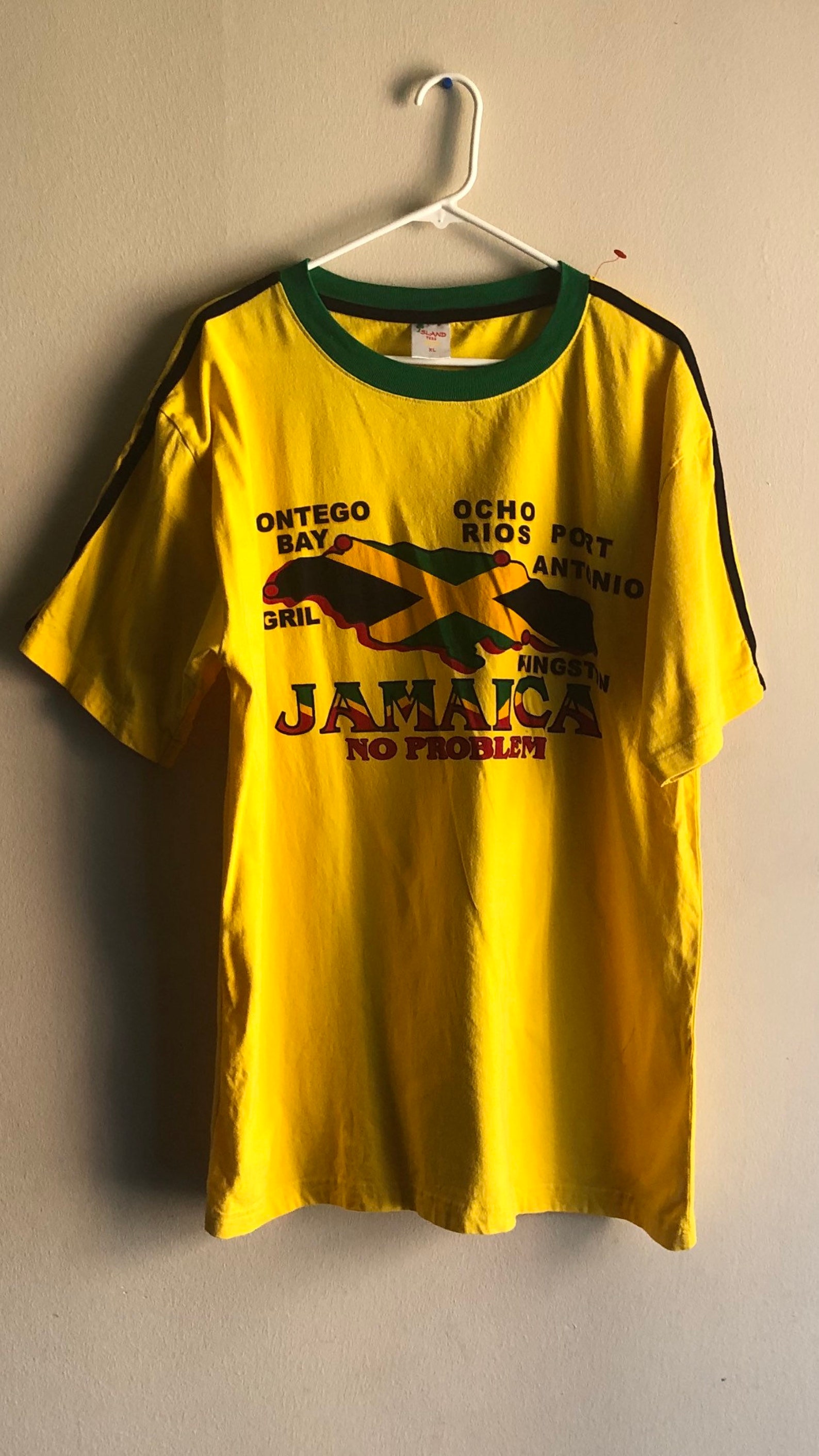Jamaica yellow t shirt | Etsy