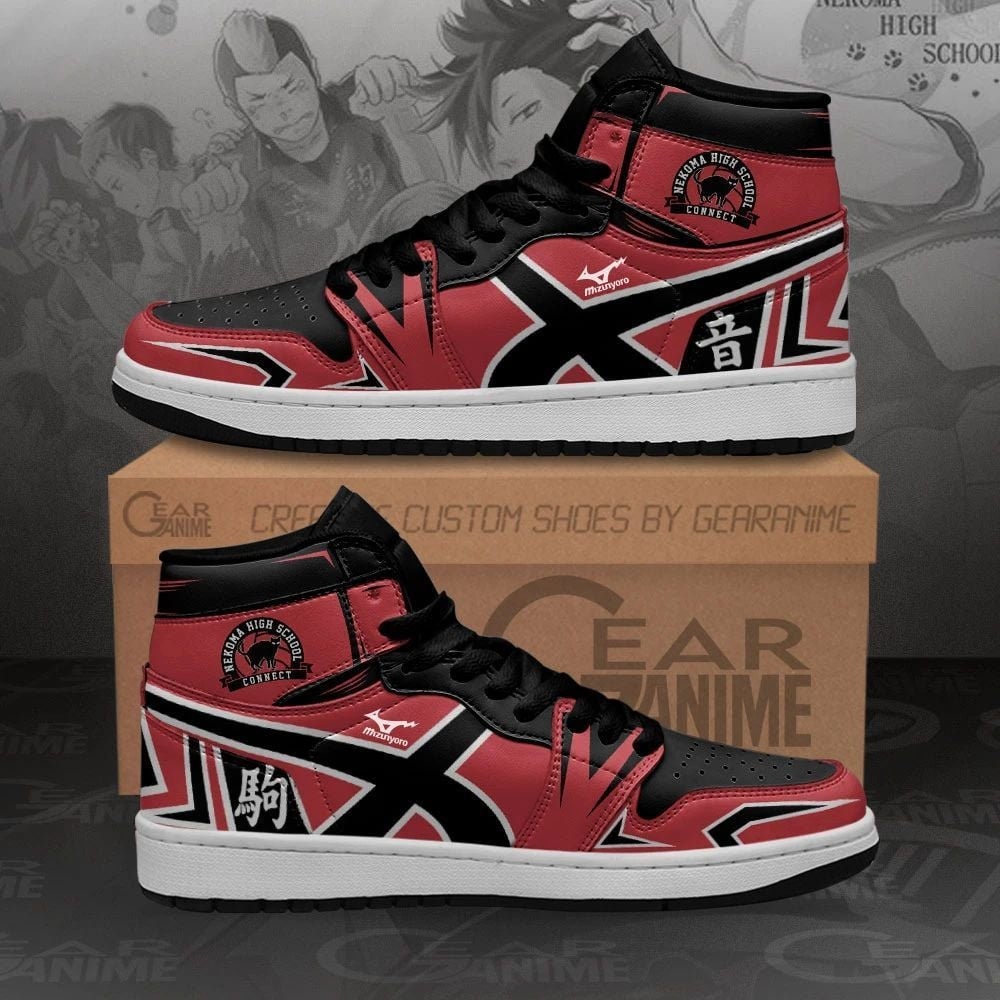 Haikyuu Nekoma High Top Canvas Shoes Gift For Fans