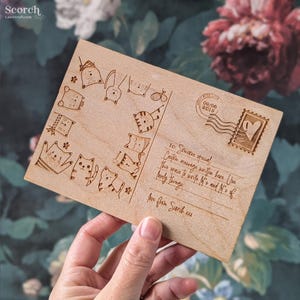 Glückliche Katzen Postkarte