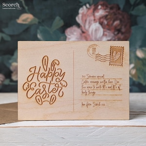 Cartolina di Buona Pasqua Coniglietto Pasquale