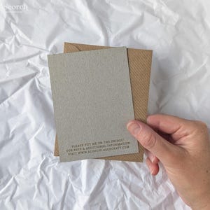 Cartão de exibição padrão + envelope (opção três)
