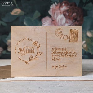 Glückliche Mutter-Tagespostkarte
