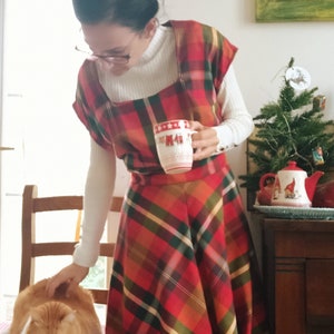 Dress Nilla Plaid Autumn Colors