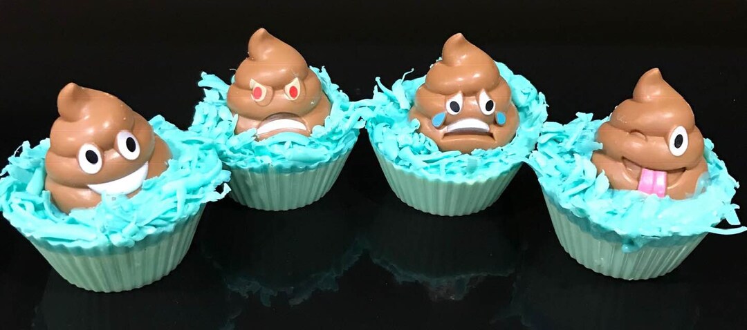 Cupcake Poop Emoji in the Grass - Etsy
