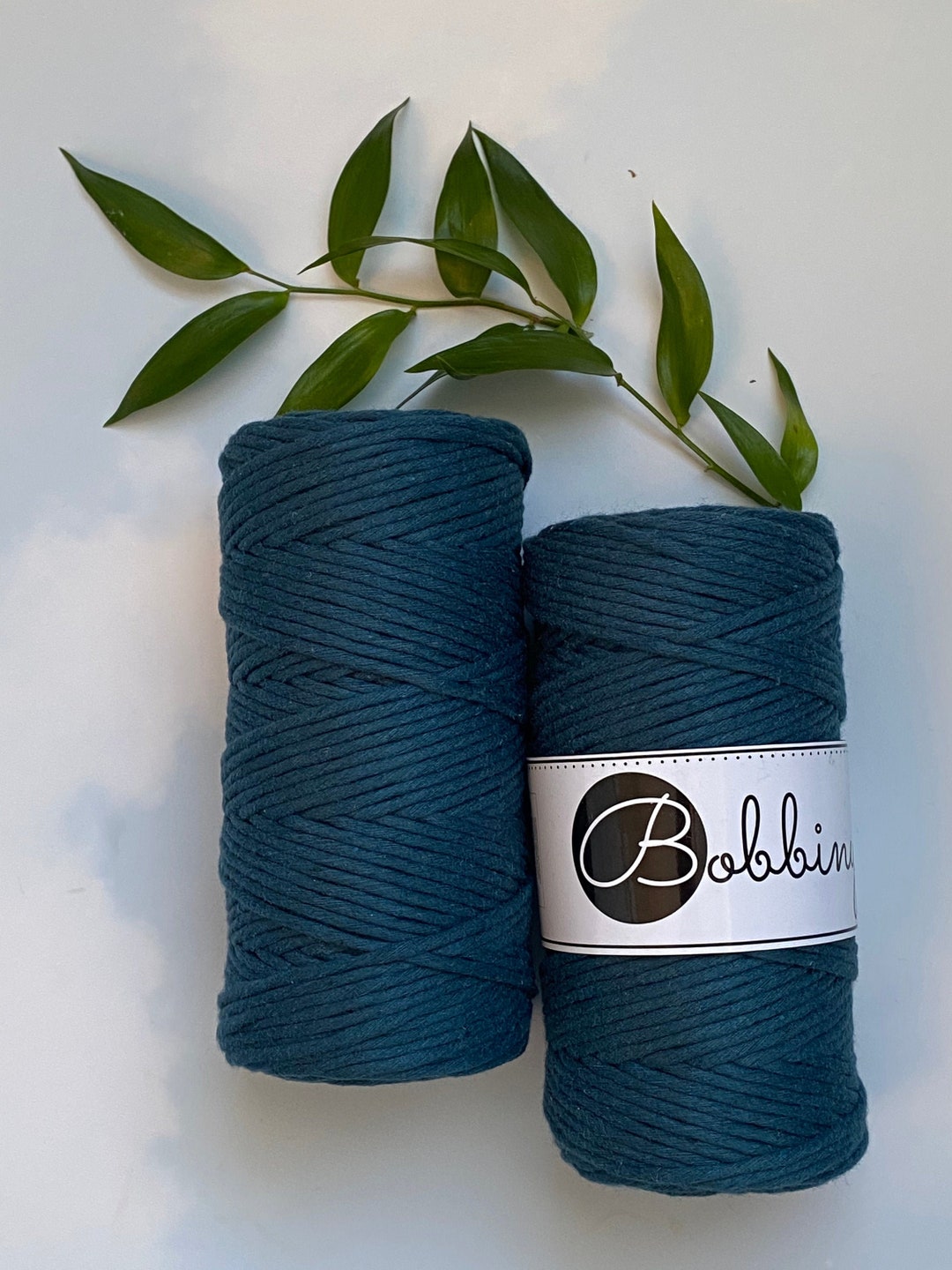 PEACOCK 3mm Single Twist Cotton String by Bobbiny for Etsy