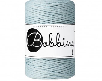 NEW 1.5mm MISTY (blue’ Single Twist Macrame String by Bobbiny, especially created for jewelry and accessories