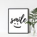 8x10 Smile Printable Wall Art, Smiley Face, Smile Art, Smile Print ...