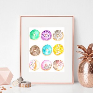 8x10 Donuts Printable Wall Art, Donut Sign, DonutWall Art, Instant Digital Download, PDF