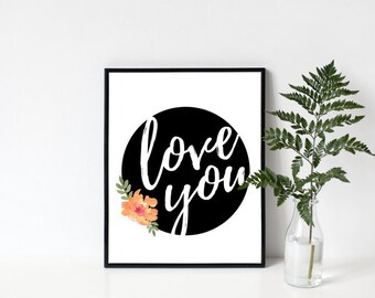 8x10 I Love Us Printable Wall Art, I Love Us Sign, I Love Us Print ...