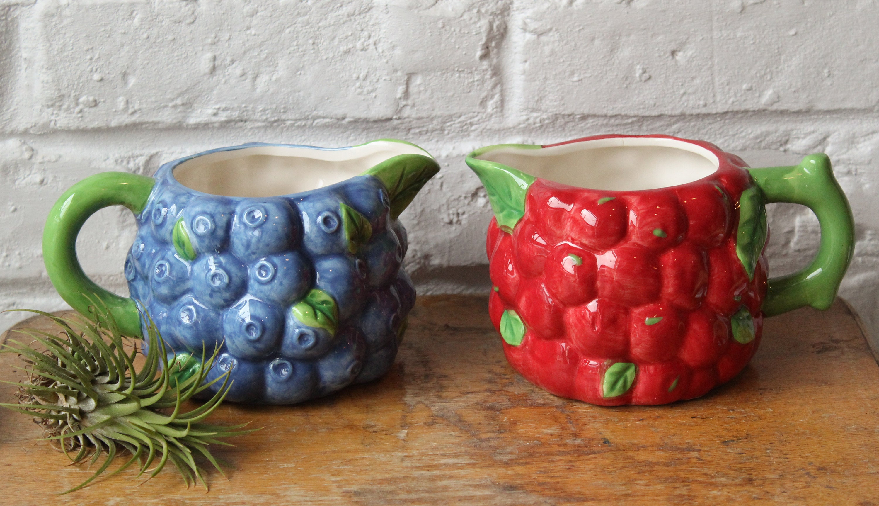 Petites Cruches Fruits en Céramique, Pichet à Eau, Gisela Graham