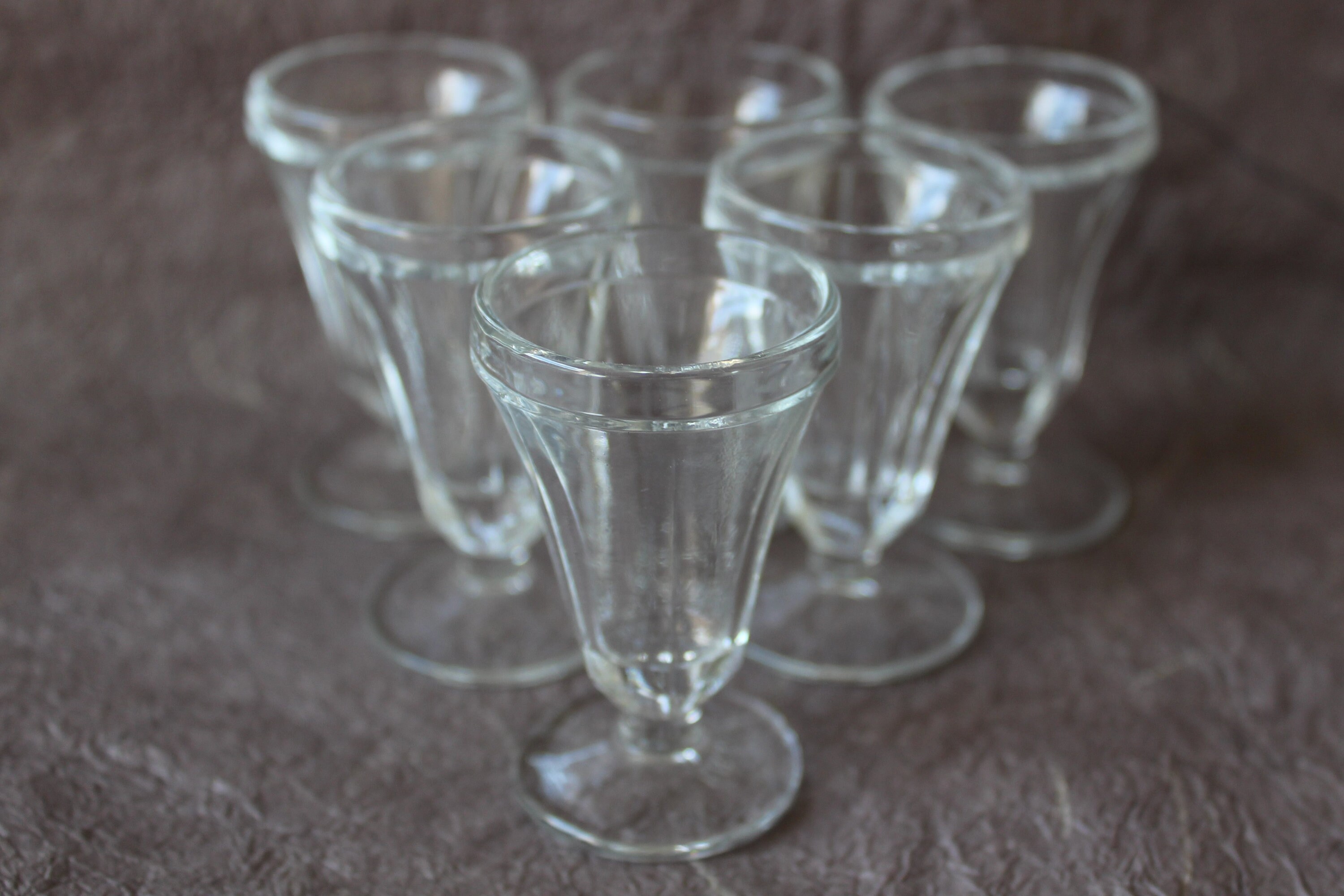Anciens Verres à Liqueur Cotes Début Du 20Ème Siècle, Vintage, Français