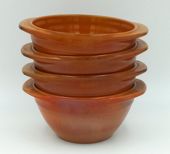 "ARCOPAL VOLCAN" BOWLS, Vintage 70s Bowls, France, Soupy