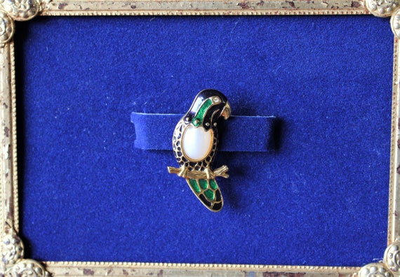 Broche Ancienne émaillée - Tête De Femme Des Caraïbes, Vintage, Très Bon état