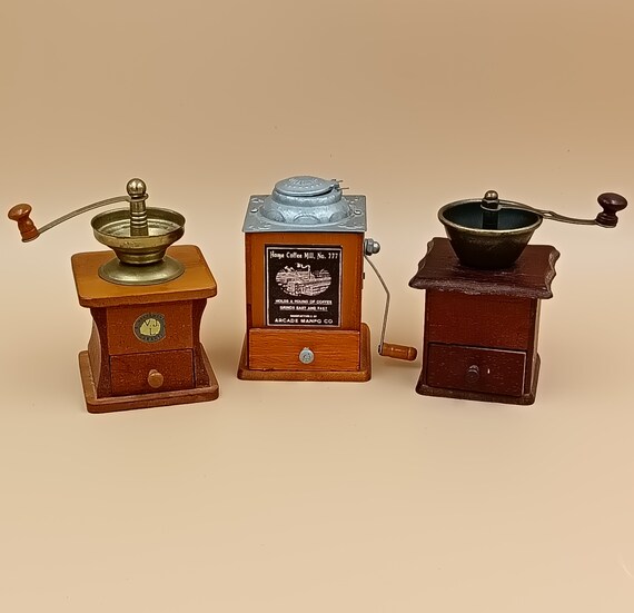 Trio Decorative MILLS, imitation pepper mill, vintage, in wood France