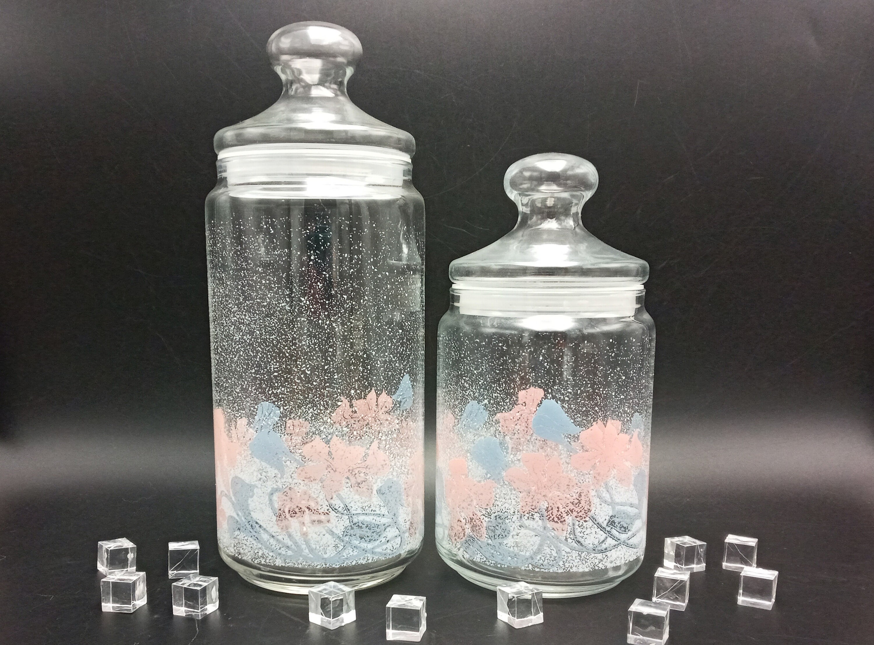 Libelle Dekorative Lagerung Gläser und Deckel Kristall Glas Glas  Süßigkeiten Topf Tee Kanister Kosmetische Container Schmuck