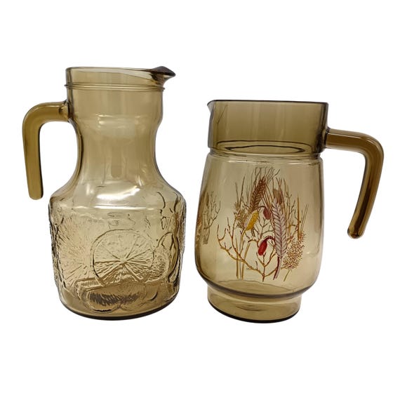 Vintage lemonade pitcher, Luminarc Fidenza