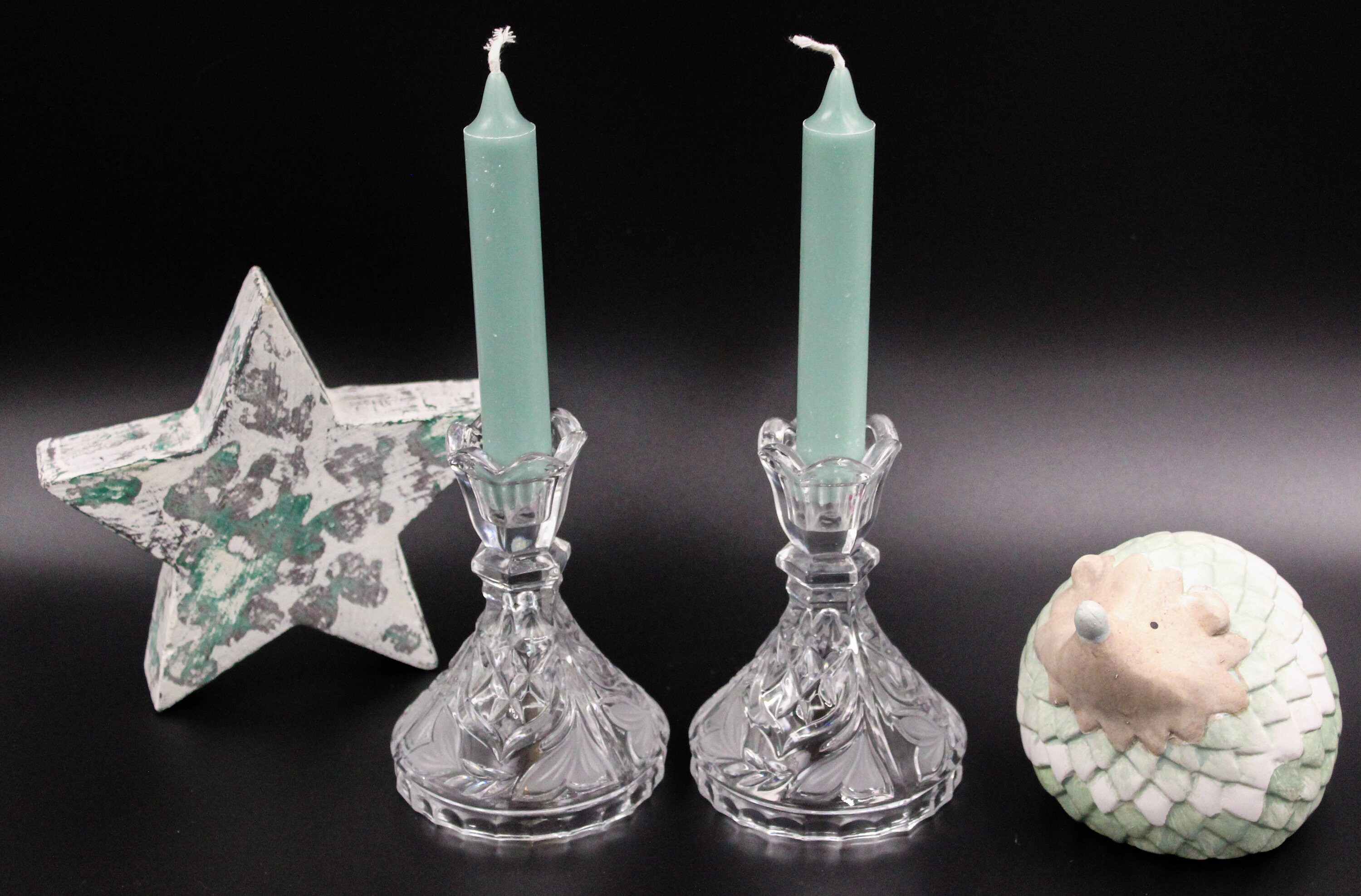 duo Bougeoirs En Cristal