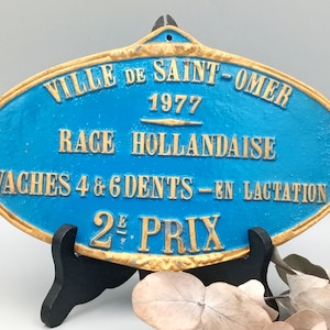 Plaque émaillée Métal – CONCOURS AGRICOLE – Déco Murale Vintage Neuve