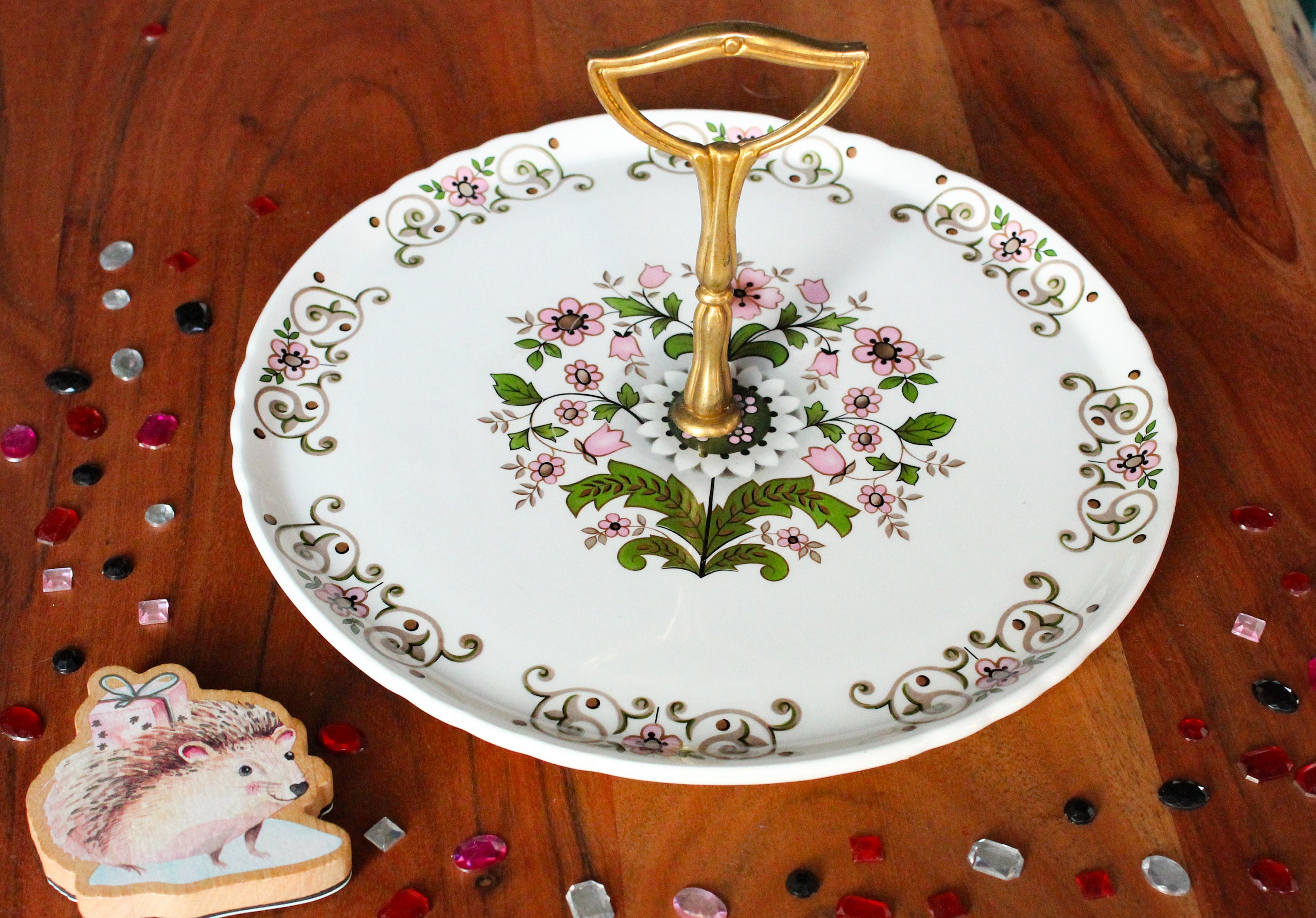 Plateau à Fromage Orchies Moulin Des Loups, Plat de Service Motif Floral