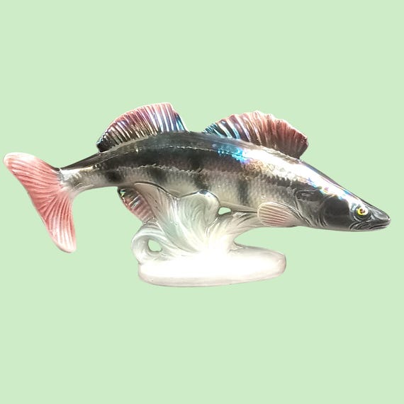 Vintage ceramic fish perch JEMA Holland 1960/1970