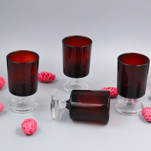 Schnapsgläser 4cl roter Reiter zu Fuß schwedisches Modell Luminarc