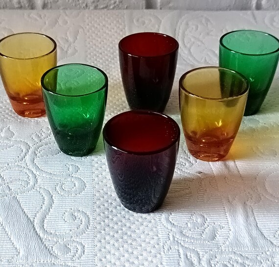 Liqueur glasses from the Arques crystal factory, vintage 1960s