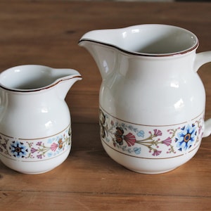 Duo MILK POT and CREMIER, vintage Villeroy and Boch model &quot;Château&quot;