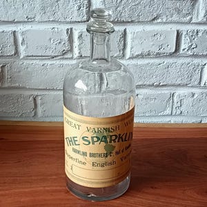Vintage apothecary bottle, large pharmacy bottle